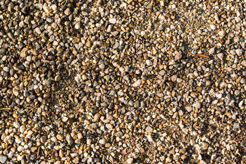 the texture of little stones 