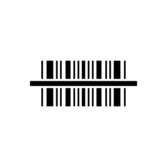 Barcode scan icon vector illustration Flat design style