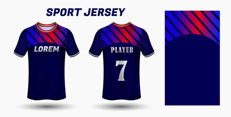 Sport jersey design fabric textile template