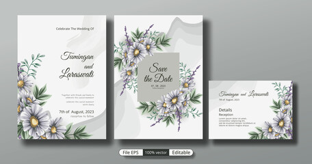 Fototapeta na wymiar a beautiful luxury wedding invitation template that will make the party event more perfect.