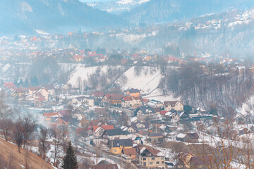 Spectacular sunset evening in Transylvania, Romania is the ideal time to go out and capture...