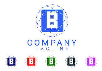 Fototapeta premium B letter new logo and icon design