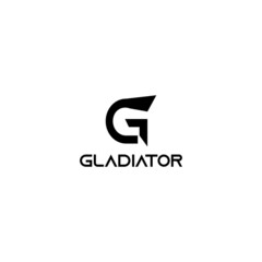 design logo g and gladiator
