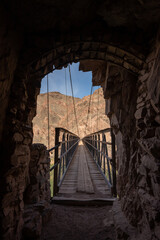 View of the Black Bridge From Inside The Tunnel