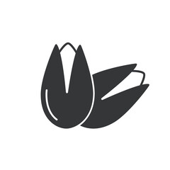 Pistachio icon. Vector isolated Pistachio symbol flat illustration