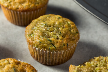 Homemade Sweet Zucchini Muffins