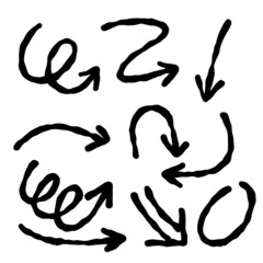 Arrows of different shapes.