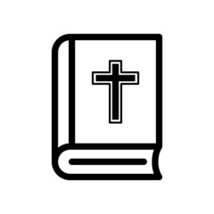 Bible Book Icon Vector Illustration Design