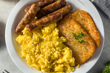 Healthy Homemade Scrambled Egg Breakfast