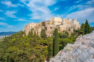 Gardinen View of the ancient Acropolis from Areopagus - Areiopagos, Athens, Greece © steli[ο]rama