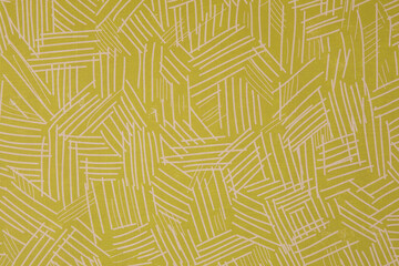Abstract colorful background. Horizontal rows of chains. Overlapping contoured rounded rectangles...