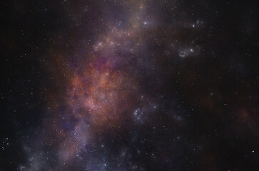 Obraz na płótnie Canvas milky way galaxy on the starry night sky