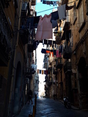 Ulice Neapolu, Italia.