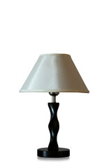 Obraz premium Lampshade, table lamp white background