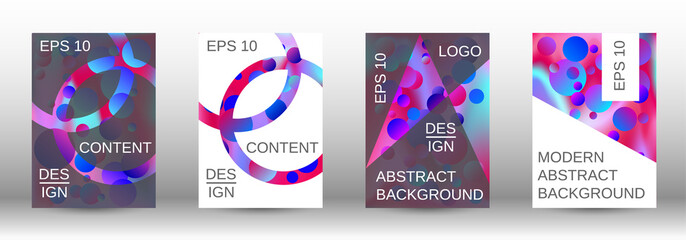 Future futuristic template with abstract balls for design.