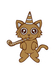 Geburtstag Party Katze 