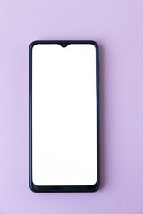 Mockup isolate smartphone on color background, for your design,Very Peri