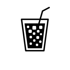 Drink Glass Icon Vector Illustration Design
