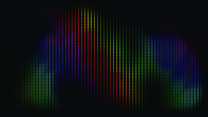 Abstract color effect flow on dark background. Vector  illustration