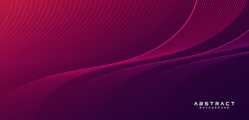 Abstract light wave lines vector on modern color gradient background. Trendy simple halftone wave line creative design with flowing gradient effect. Suit for cover, poster, website, brochure, banner