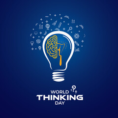 World Thinking Day. Template for background, banner, card, poster.