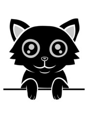 Design schwarze Katze 