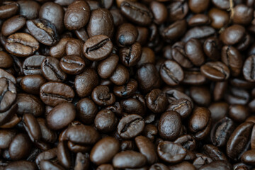 coffee beans close up