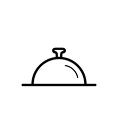 Food Tray Icon Vector Illustration