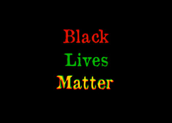 A text message on the screen: black lives matter (regarding a decentralized political and social movement that seeks to highlight racism, discrimination, and inequality).
