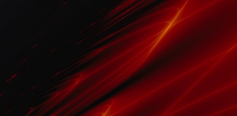 Fototapeta premium Red fire background. Fractal background futuristic design illustration