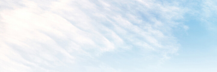 Obraz premium Blue sky with white cloud. The summer heaven is colorful clearing day Good weather and beautiful nature in the morning.