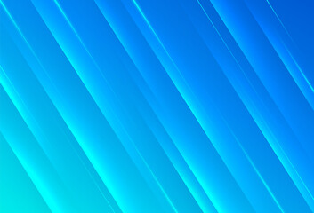 Obraz premium Abstract bright blue gradient background with shiny light lines effect. Modern simple diagonal lines creative design. Minimal style texture element. Suit for cover, poster, brochure, flyer, banner.