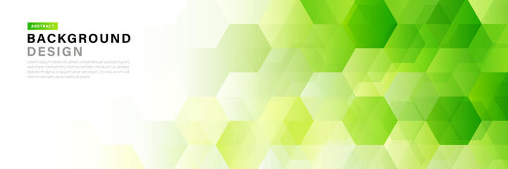 Obraz na płótnie Canvas Abstract bright green hexagon geometric shapes vector background. Modern simple geometric shapes texture template design. Medical science futuristic technology concept. Vector illustration