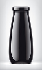 Black Bottle on background. 