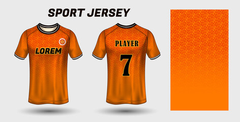 Sport jersey design fabric textile template