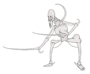 Horror creature illustration