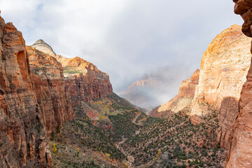 Daytime view of the famous Zion National Park