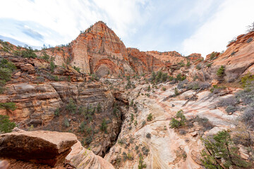 Daytime view of the famous Zion National Park