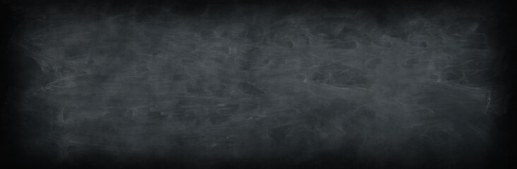 Dirty black chalkboard as background, banner design