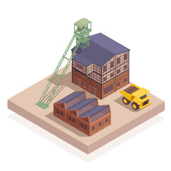 Old Elevator Building Isometric