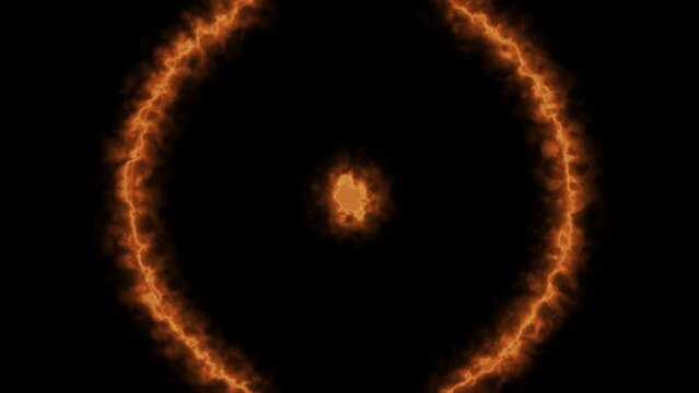 fire soft smoke circle energy overlay effect loop