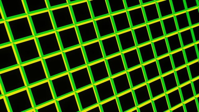 Animation, schleife, endlos, unendlich - farbenfrohe, geometrische Animation - 3D Phantasievolle Animation / Render