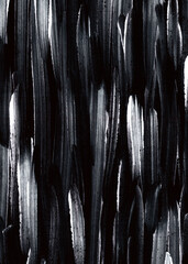 Acrylic brushstroke of black and white painting abstract on canvas. Modern, contemporary, fine art....
