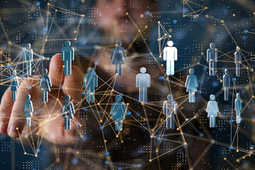 conference Digital Network and data concept 3d