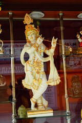 Lord Krishna statue close up