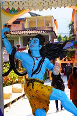 Fototapeta na wymiar Hindu God Shiva doing tandav images