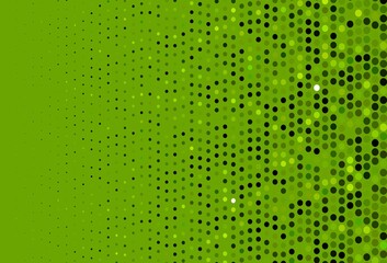 Dark Green vector cover with spots.