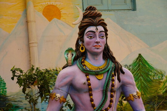 Close up image of God Shiva