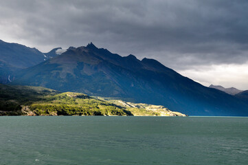 scenery at Ultima Esperanza Sound, Patagonia, Chile