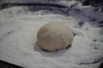 A man want to made a roti on dhaba